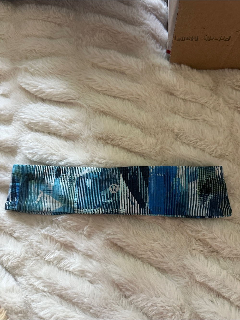 lululemon athletica Blue Printed Headband